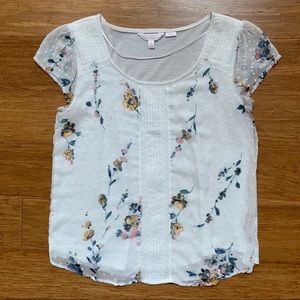 Flower print blouse